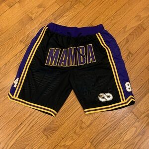 Los Angeles Lakers Kobe Bryant Black Mamba Shorts
